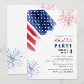 Jaarlijkse Familie 4 juli Onafhankelijkheidspartij Kaart (Voorkant / Achterkant)