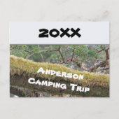 Jaarlijkse Familie Camping Reis Vakantie Aankondig Briefkaart (Voorkant)