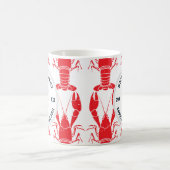 Jaarlijkse familie kreeft koken zeevruchten feest  koffiemok (Center)