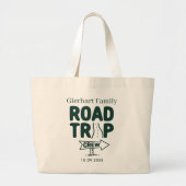 Jaarlijkse familie Road Trip Custom Vakantie Grote Tote Bag (Voorkant)