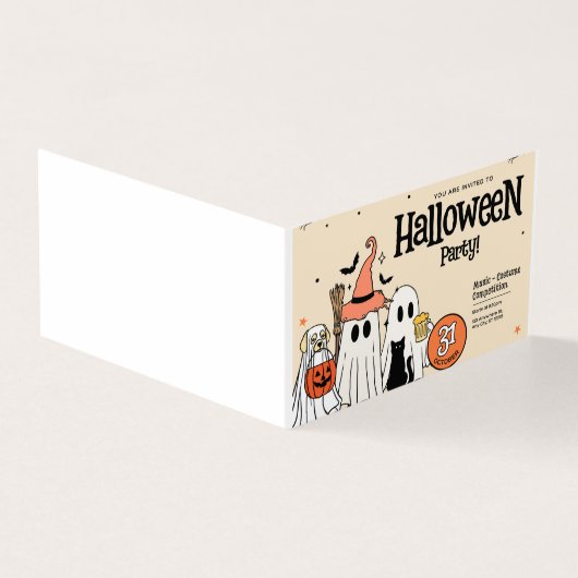 Jaarlijkse familie-snijfeest Halloween   Kaart (Buitenkant)