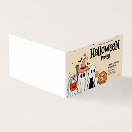 Jaarlijkse familie-snijfeest Halloween   Kaart