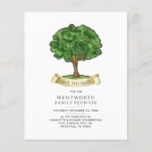 Jaarlijkse familiereünie genealogie boom Save the (Voorkant)