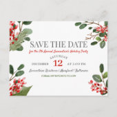 Jaarlijkse feestdag Berry Holly, behalve de datum Aankondigingskaart (Voorkant)