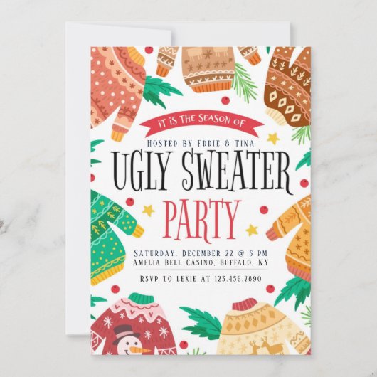 Jaarlijkse feestdag kaart (Voorkant)