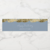 Jaarlijkse feestdag waterfles etiket (Enkel label)