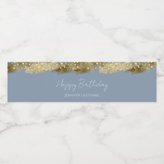 Jaarlijkse feestdag waterfles etiket (Enkel label)