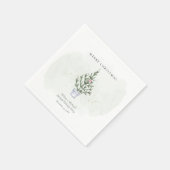 Jaarlijkse feestdag waterverf kerstboom servet (Hoek)