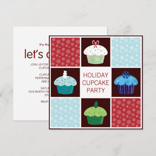 Jaarlijkse feestdagen Uitnodigingen (Voorkant / Achterkant)