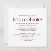 Jaarlijkse feestdagen Uitnodigingen (Achterkant)