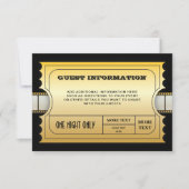 Jaarlijkse filmonderscheiding Golden Ticket Insert Kaart (Voorkant)