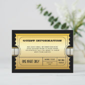 Jaarlijkse filmonderscheiding Golden Ticket Insert Kaart (Staand voorkant)