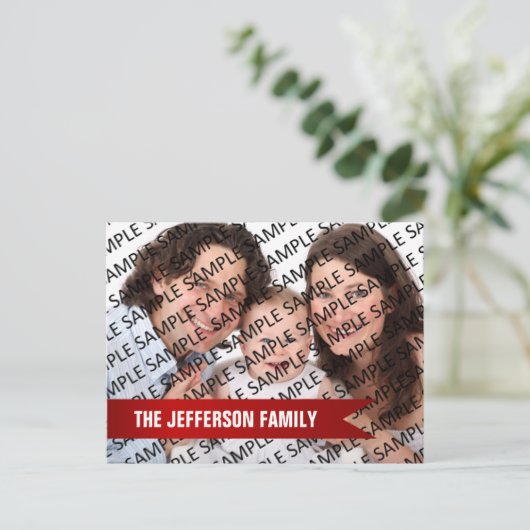 Jaarlijkse fotokalender 2024 briefkaart (Staand voorkant)