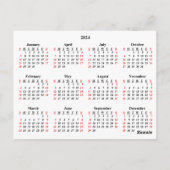 Jaarlijkse fotokalender 2024 briefkaart (Achterkant)