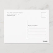 Jaarlijkse gebeurtenis Waterverf gezinshereniging Briefkaart (Achterkant)