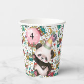 Jaarlijkse gelukkige verjaardag papieren bekers (Achterkant)