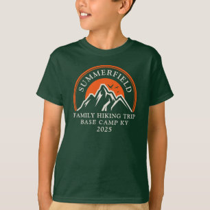 Jaarlijkse gezins-wandelvakantie Matching berg T-shirt