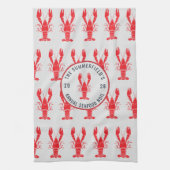 Jaarlijkse gezins-zomer zeevruchten kooktraditie theedoek (Verticaal)