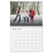 Jaarlijkse gezinsfoto kalender (Feb 2027)