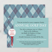 Jaarlijkse Golf dag corporate groep event uitnodig Kaart (Voorkant / Achterkant)