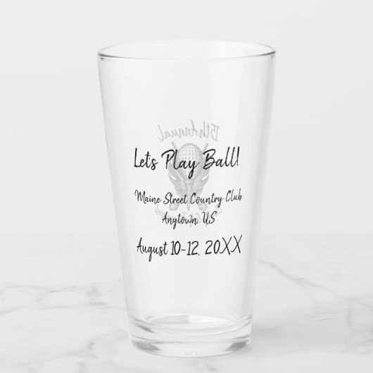 Jaarlijkse golfbreker-en-inkt-T-shirt Glas (Achterkant)