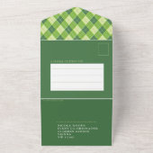 Jaarlijkse golfdag groen-gelid aangepast fototeam all in one uitnodiging (Buitenkant)