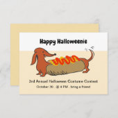 Jaarlijkse Halloween Kostuum Contest feestuitnodig Informatiekaartje (Voorkant / Achterkant)