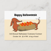 Jaarlijkse Halloween Kostuum Contest feestuitnodig Informatiekaartje (Voorkant)
