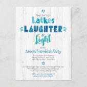 Jaarlijkse Hanukkah Party Latkes Laughter Light Ru Uitnodiging Briefkaart (Voorkant)