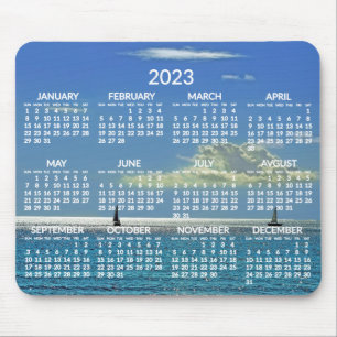 Jaarlijkse kalender 2023 Muismat Beach foto