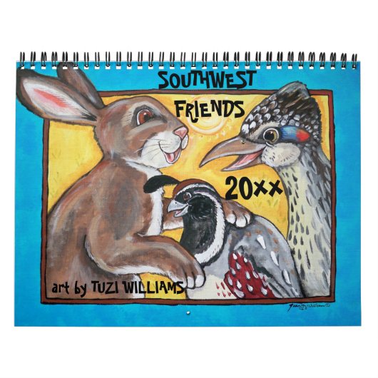 Jaarlijkse kalender voor dieren uit het zuidwesten (Hoes)