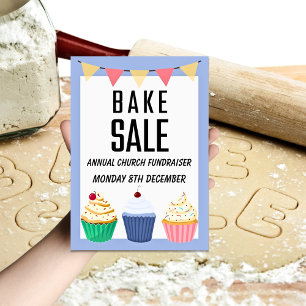 Jaarlijkse Kerk Fundraiser Bake Sale Flyer