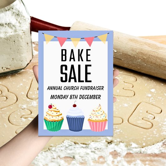 Jaarlijkse Kerk Fundraiser Bake Sale Flyer