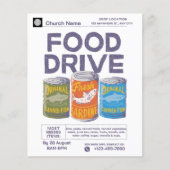 Jaarlijkse kerkelijke inzamelingsactie Food Drive Flyer (Voorkant)
