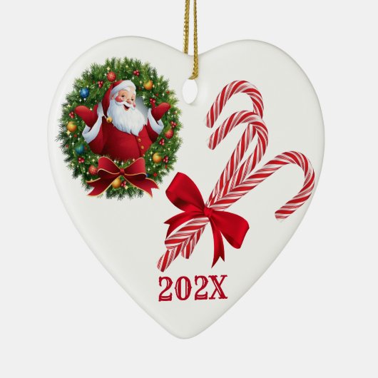 Jaarlijkse kerst keramisch ornament (Rechts)