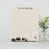 Jaarlijkse kerstbrief - Gepersonaliseerd briefhoof (Staand voorkant)