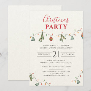 Jaarlijkse kerstfeestdag kaart