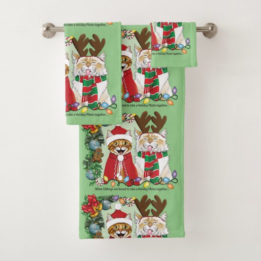 Jaarlijkse kerstfoto bad handdoek (Insitu)