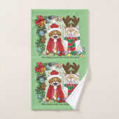 Jaarlijkse kerstfoto bad handdoek (Handdoek)