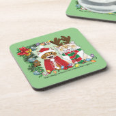 Jaarlijkse kerstfoto bier onderzetter (Linkerzijde)