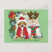 Jaarlijkse kerstfoto briefkaart (Voorkant)