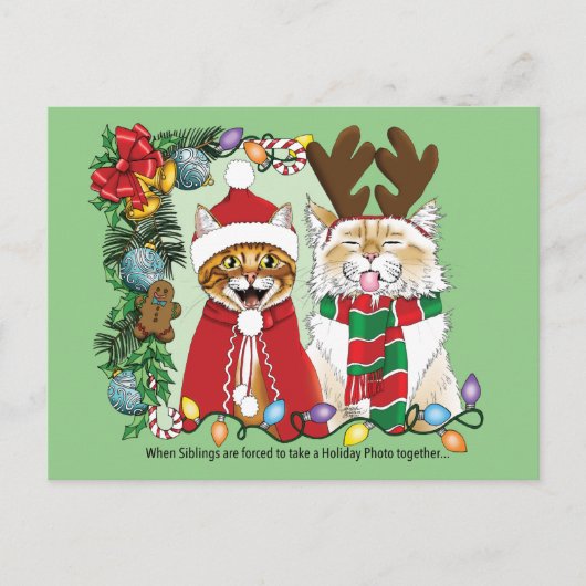 Jaarlijkse kerstfoto briefkaart (Voorkant)