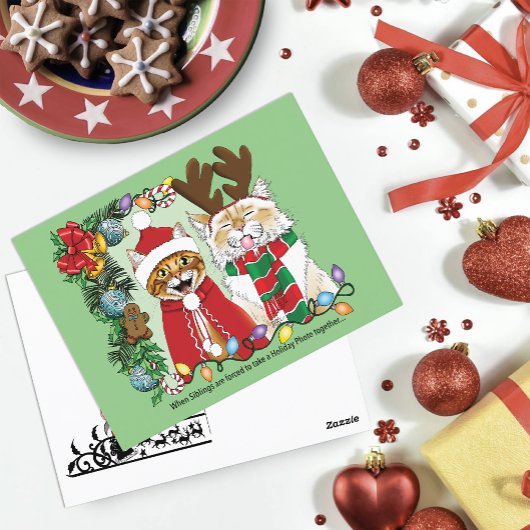 Jaarlijkse kerstfoto briefkaart