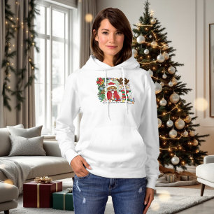 Jaarlijkse kerstfoto hoodie