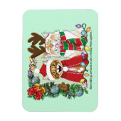 Jaarlijkse kerstfoto magneet (Verticaal)