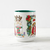 Jaarlijkse kerstfoto mok (Midden)