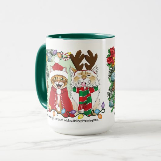 Jaarlijkse kerstfoto mok (Voorkant links)