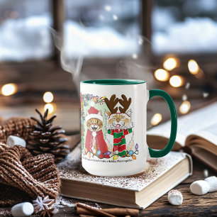 Jaarlijkse kerstfoto mok
