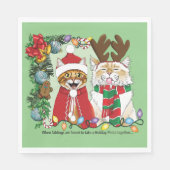 Jaarlijkse kerstfoto servet (Voorkant)