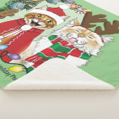 Jaarlijkse kerstfoto sherpa deken (3/4)